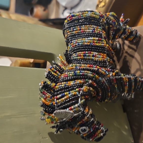 Beaded Zebra Figurine - Picture 4 of 5